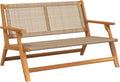 Set da pranzo Ziaphsol, 122 × 78 × 73 cm, legno, per giardino e terrazzo, per terrazze, con braccioli