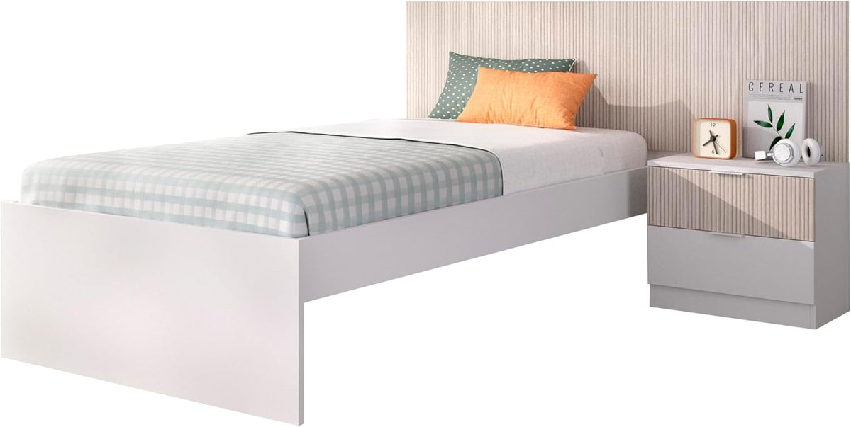 Testiera DEKIT GRUPO RIMOBEL, 106 × 146 × 194,8 cm, alluminio, Bianco
