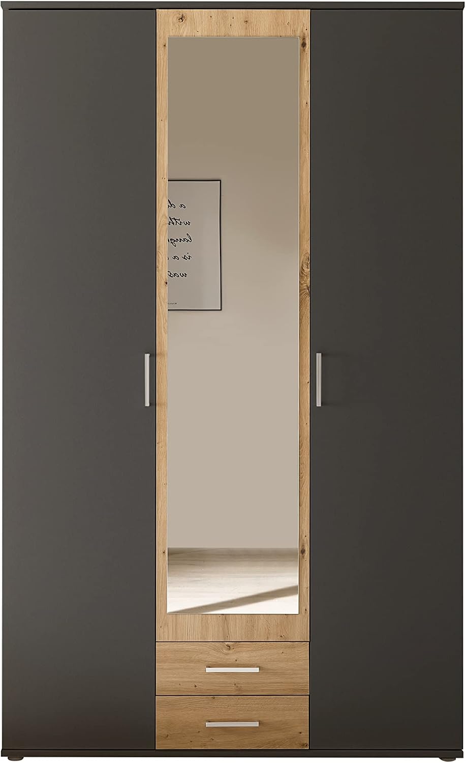 Armadio AVANTI TRENDSTORE, 2 ante, 2 cassetti, 120 × 196,3 × 53,5 cm, legno