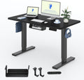 Scrivania FLEXISPOT, acciaio, elettrica, regolabile, per ufficio, Tastiera con Memoria, Con Gancio