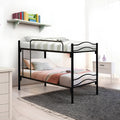 Letto a castello DOLCI SOGNI, singolo, 80 × 205cm, 80 × 190 cm, misura 80 × 190, tessuto, Nero, per camera da letto