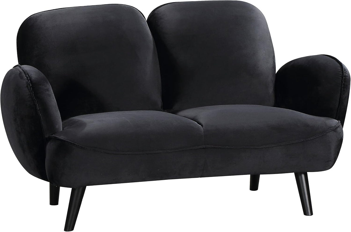 Divano Atlantic Home Collection, legno, velluto, per soggiorno, 2-Sitzer Sofa