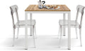 Tavolo da bar PAZZO DESIGN, 80 × 80 × 75 cm, metallo, Rovere, id 2108