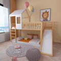 Letto a castello Lexiou 30357879NAA-CL, 246 × 168 × 220 cm, Bianco e naturale, per camera da letto