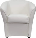 Poltrona Totò Piccinni, 70 × 67 × 76 cm, similpelle, Bianco, imbottita, idrorepellente, per soggiorno