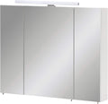 Armadietto a specchio Schildmeyer, 80 × 16 × 74,7 cm, vetro, Bianco, regolabile, Maxim 155029