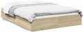 Letto contenitore IKAYAA, matrimoniale, 160 × 200 cm, misura 160 × 200, legno, Rovere, per camera da letto