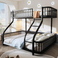 Letto a castello NovaFurnish, 90 × 200 cm, 140 × 200 cm, Nero, per camera da letto