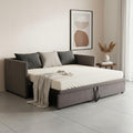 Divano letto RXMORI, matrimoniale, 180 × 200 cm, legno, MDF, con braccioli, con rete a doghe, imbottito, per soggiorno