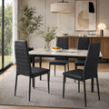 Sedia Karl home, similpelle, Nero