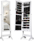Specchio COSTWAY, Bianco, regolabile, con illuminazione LED