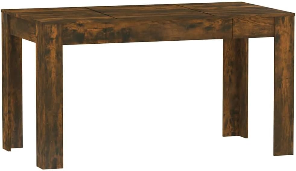 Tavolo da pranzo, 140 × 74,5 × 76 cm, legno, Rovere, per sala da pranzo e cucina, Tavoli da Cucina e Sala da pranzo-815198