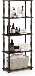 Libreria Furinno, 30 × 60 × 100 cm, metallo, Noce