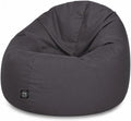 Pouf a sacco PATCH HOME, 2 in 1, Antracite, per ufficio, per adulti e bambini, Ø 155 cm