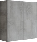 Mobile a muro Mama Store, 2 ante, legno, Grigio, L. 68 X P. 22 X H. 71 Cm