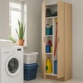 Armadio guardaroba Dmora, 2 ante, 73 × 37 × 180 cm, Rovere, con contenitore, regolabile, per camera da letto