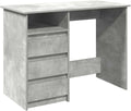 Scrivania vidaXL, 102 × 50 × 75 cm, legno, Grigio, per ufficio