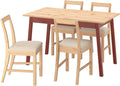 Tavolo Protuning, 4 sedie, legno, Marrone, per sala da pranzo e cucina