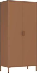 Armadio guardaroba Brigros, 2 ante, 80 × 40 × 170 cm, metallo, regolabile, per camera da letto