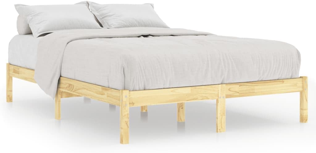 Letto KKgypkn, 205,5 × 165,5 × 31 cm, legno massello, con rete a doghe, per camera da letto