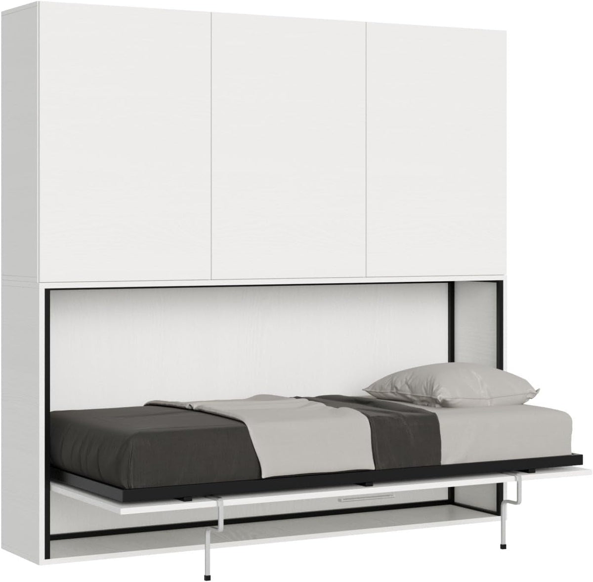 Letto Decor Space, singolo, apertura orizzontale, legno, per camera da letto