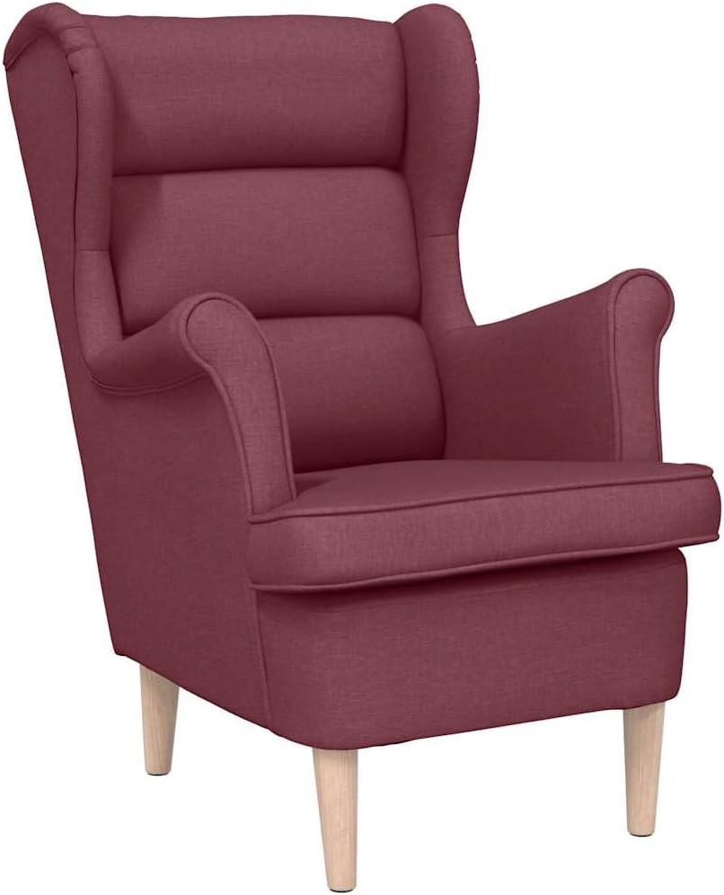 Poltrona vidaXL, 74 × 84 × 100 cm, tessuto, Rosso, per soggiorno