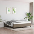 Struttura letto Lumanois, 203 × 163 × 35 cm, tessuto, Tortora, per camera da letto
