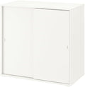 Credenza Protuning, 95 × 47 × 90 cm, Bianco, con ante scorrevoli, per soggiorno