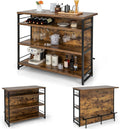 Tavolo da bar KOMFOTTEU, 120 × 60 × 101 cm, vetro, regolabile