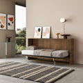 Letto IMAGO FACTORY L.200 P.106, singolo, 85 × 185 × 14 cm, Noce, con rete a doghe, per camera da letto