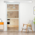 Porta scorrevole HOMCOM, 205 × 77,5 × 0,8cm, vetro