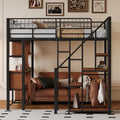 Letto Idemon, 140 × 200 cm, metallo, Nero, per camera da letto