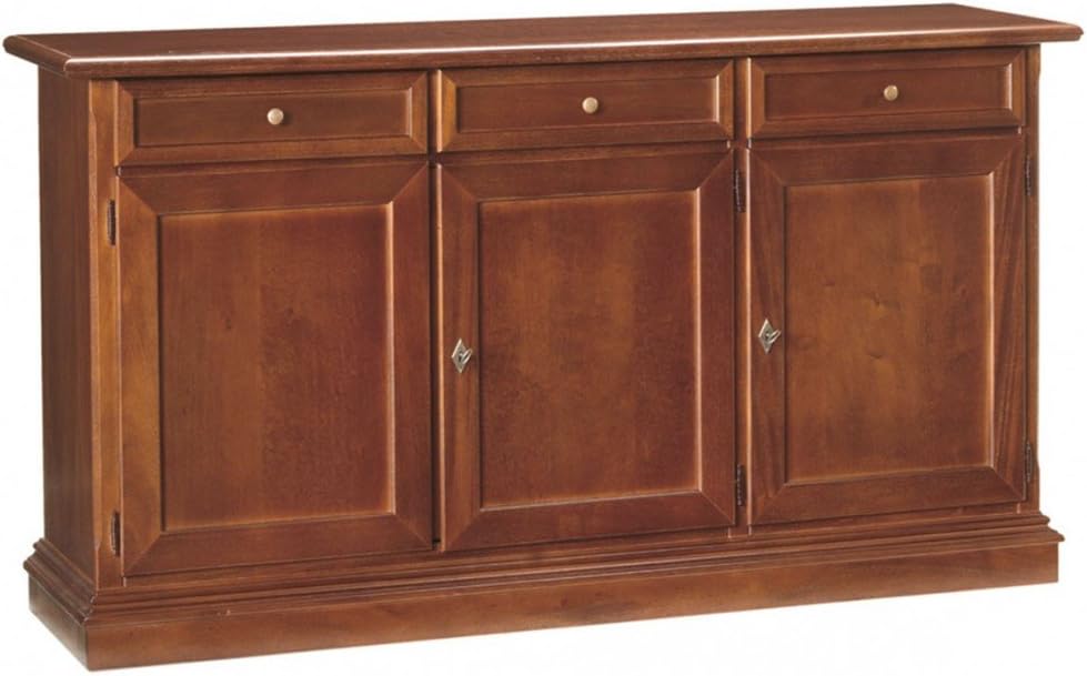 Credenza Spazio Casa, 3 ante, legno, Noce, per soggiorno