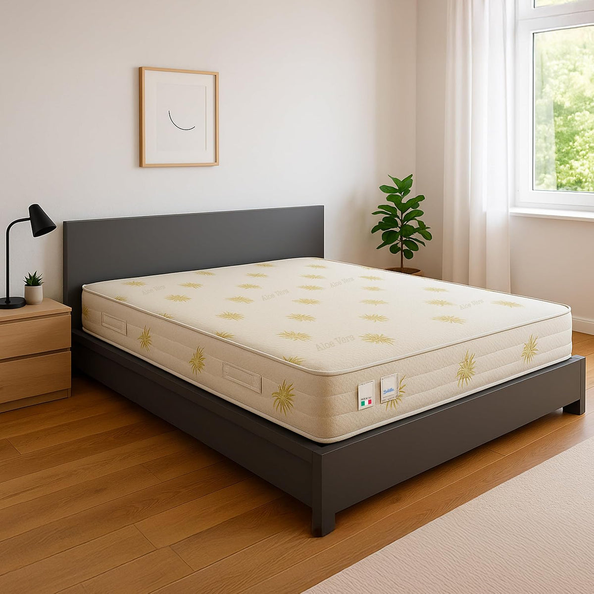 Materasso Baldiflex, matrimoniale, 160 × 190 × 25 cm, tessuto, memory foam, imbottito, per camera da letto