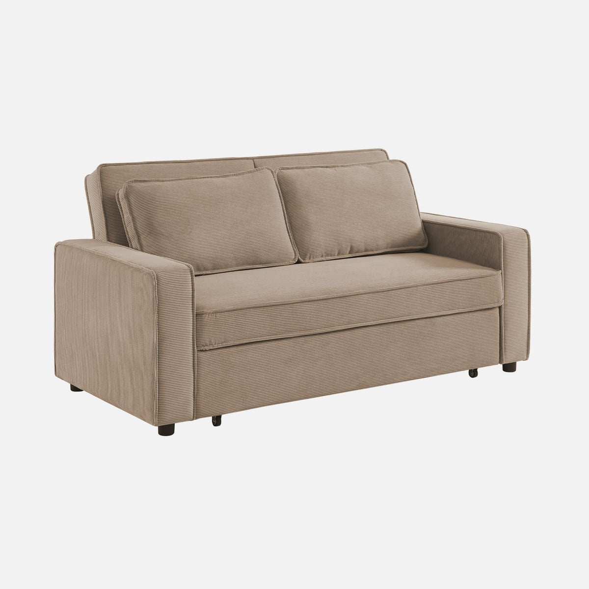 Divano letto Alice's Garden, 2 posti, 172,5 × 91,5 × 88,5 cm, misura 172,5 × 91, velluto, Beige, per soggiorno
