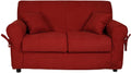 Divano Liberoshopping, 2 posti, 32X32 cm, tessuto, Bordeaux, con braccioli, sfoderabile, imbottito, per soggiorno