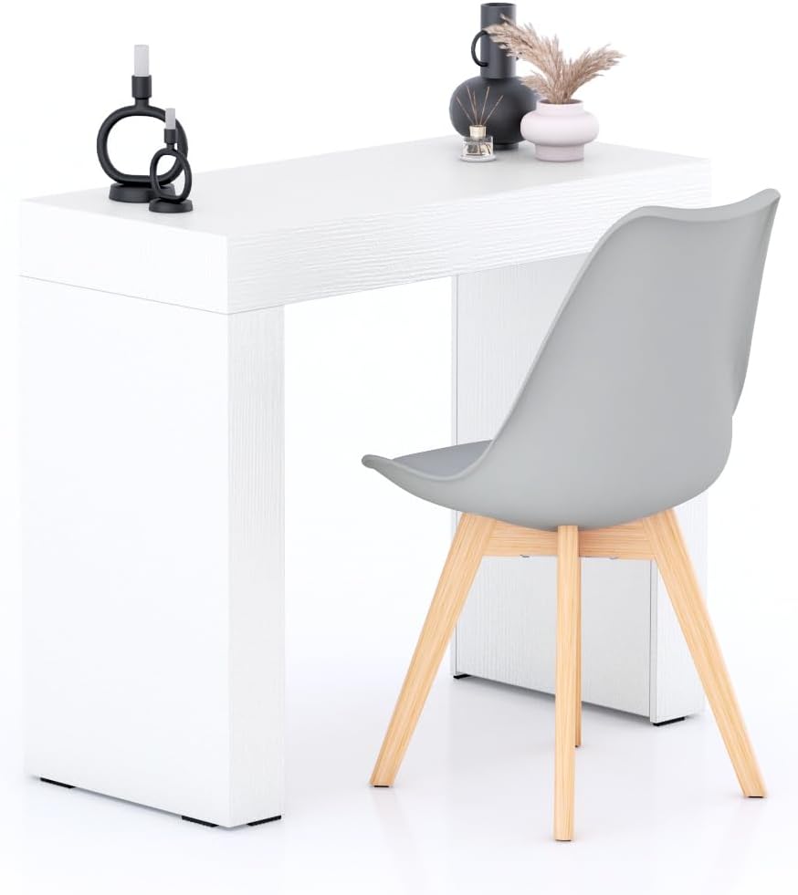 Tavolo da pranzo Mobili Fiver, Bianco, per sala da pranzo e cucina, per 1 persone