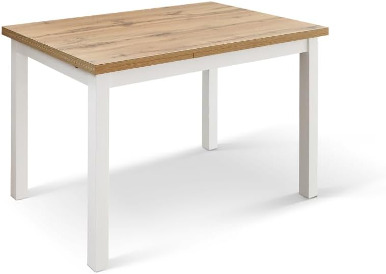 Tavolo allungabile PAZZO DESIGN, 140 × 80 × 76,5 cm, legno, Rovere, per sala da pranzo e cucina