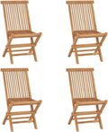 Sedia vidaXL, legno massello, pieghevole, per giardino e terrazzo
