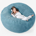 Divano Lounge Pug, velluto, Blu, per soggiorno